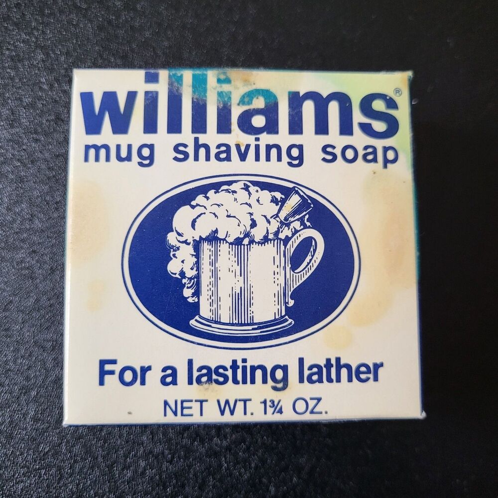 Discontinued Vintage Williams Mug Shaving Soap  Old Stock New Unused Open Box